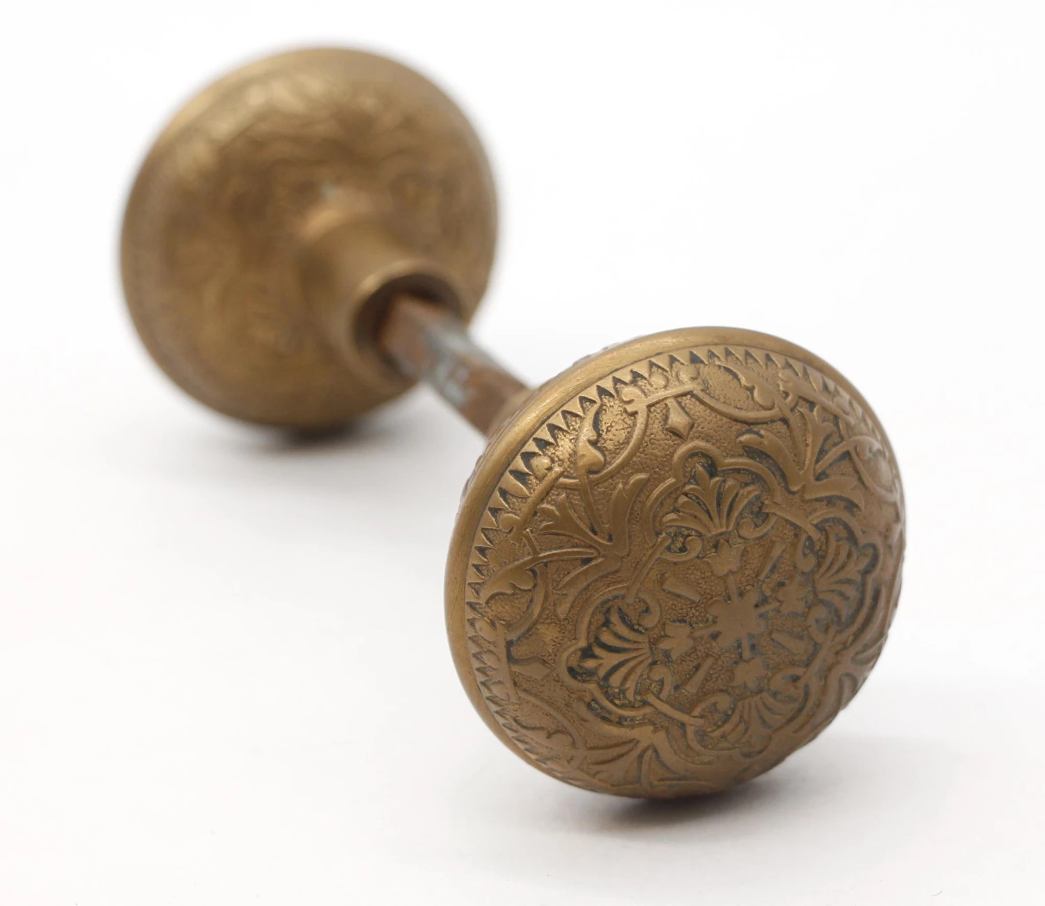 Antique 1880s Mallory Wheeler Classic Bronze Door Knobs 3 Antique 1880s Mallory Wheeler Classic Bronze Door Knobs