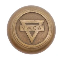 Antique 1887 Bronze YWCA Collectors Door Knob