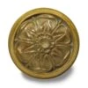 Antique 6 Fold Floral Brass Passage Door Knob -OGT Sale Store door knobs antique 6 fold floral brass passage door knob m218319