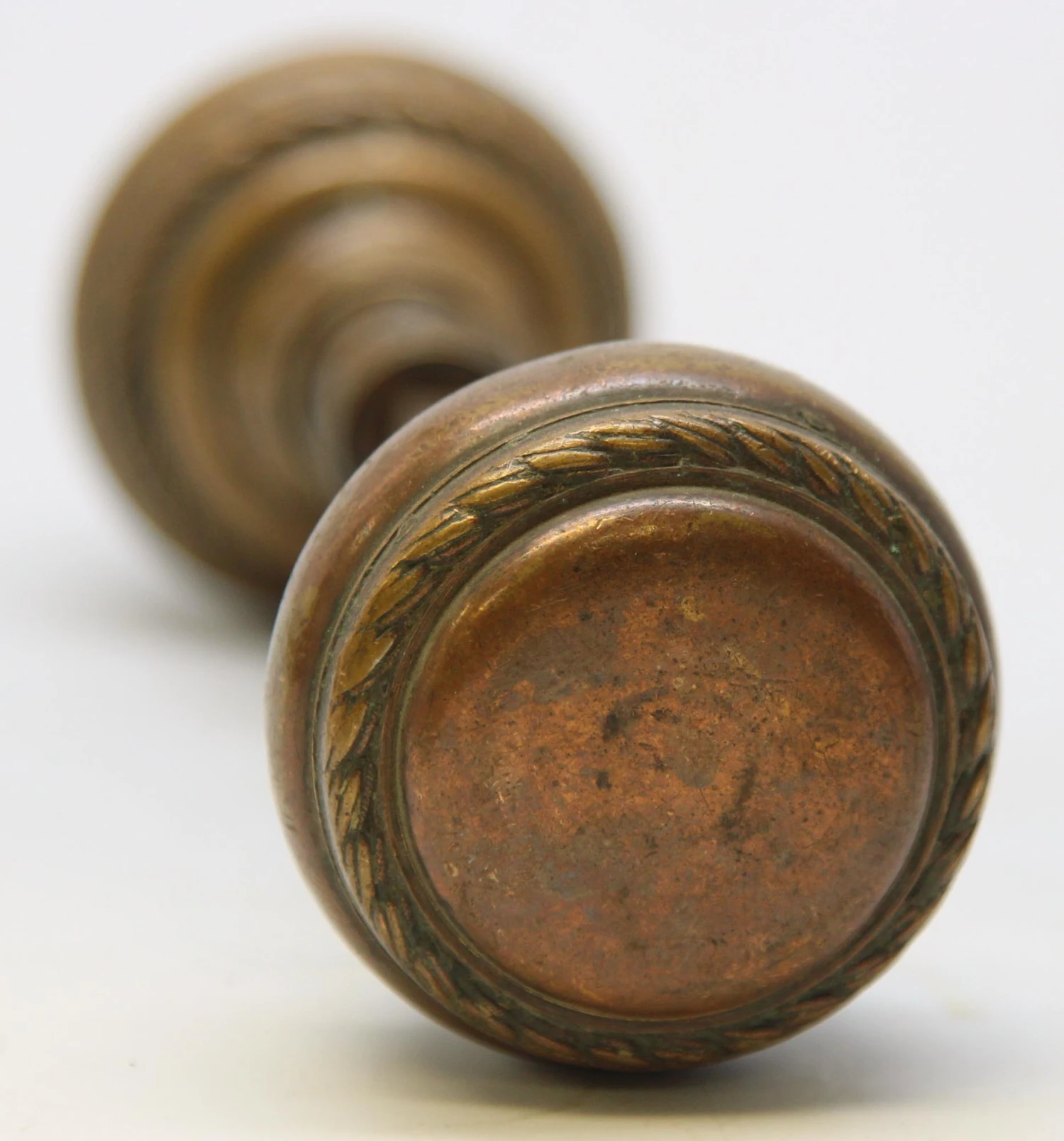 Antique Braided Bronze Passage Door Knobs 3 Antique Braided Bronze Passage Door Knobs