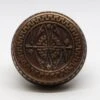 Antique Branford 2 Fold Bronze Vernacular Door Knob