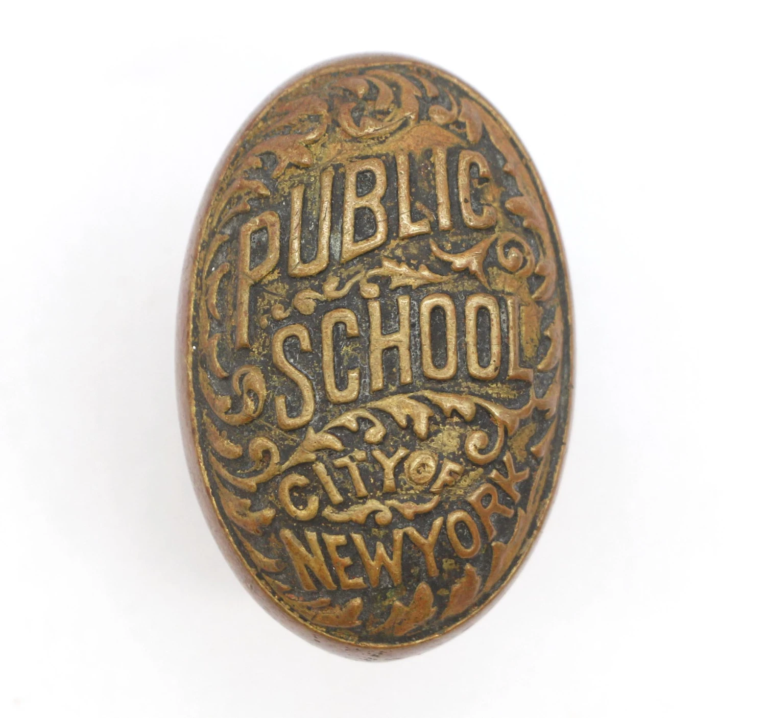 Antique Bronze Public School City Of New York Entry Door Knob 3 Antique Bronze Public School City Of New York Entry Door Knob
