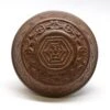 Antique Cast Bronze Six Fold Vernacular Passage Door Knob