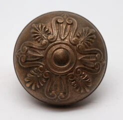 Antique Greek Yale & Towne Bronze Ephesus Entry Door Knob Set