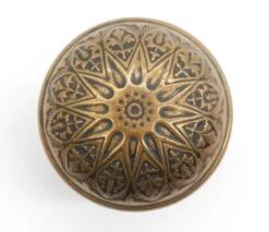 Antique Lockwood Radial Brass Passage Door Knob
