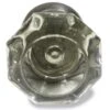 Antique Octagon Clear Mercury Bullet Glass Door Knob