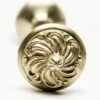 Antique Swirl Art Nouveau Brass Knobs