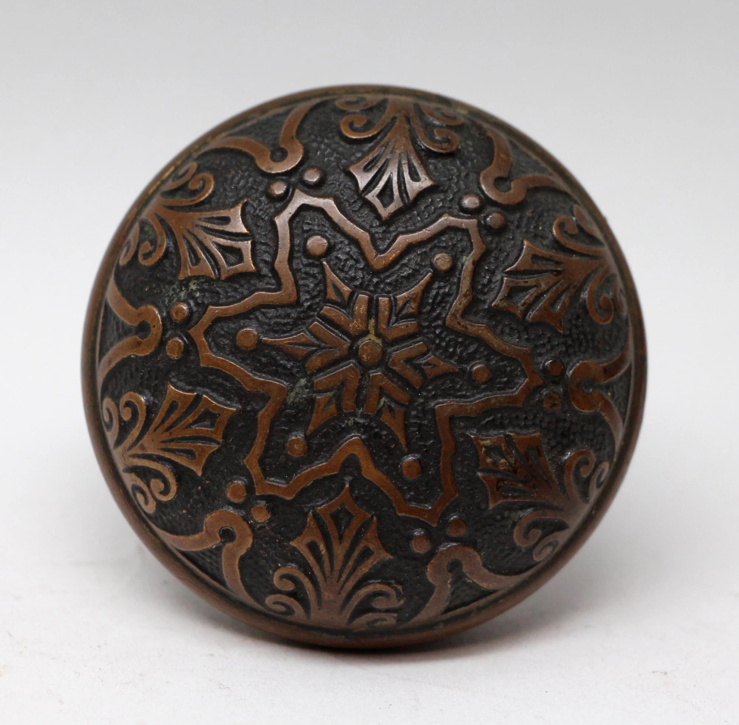 Bronze 6 Fold Branford Vernacular Star Door Knob 3 Bronze 6 Fold Branford Vernacular Star Door Knob