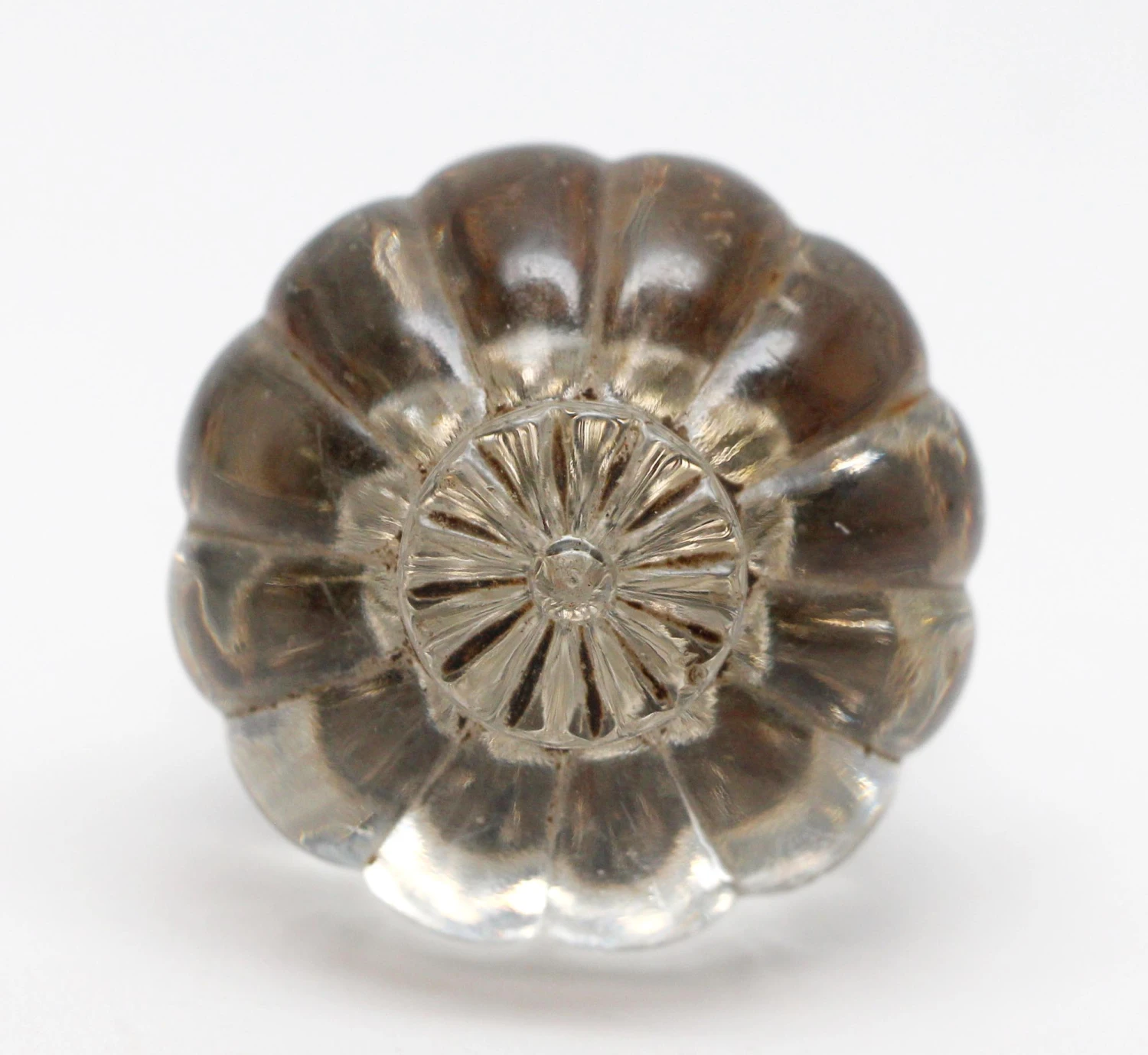 Daisy Center Glass Door Knob 3 Daisy Center Glass Door Knob