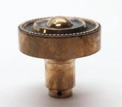 Vintage Beaded Bronze Concentric Passage Door Knob 8 Vintage Beaded Bronze Concentric Passage Door Knob -OGT Sale Store door knobs for sale k193276