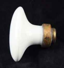 Pair Of Plain White Ceramic Oval Door Knobs 7 Pair Of Plain White Ceramic Oval Door Knobs -OGT Sale Store door knobs for sale k195368