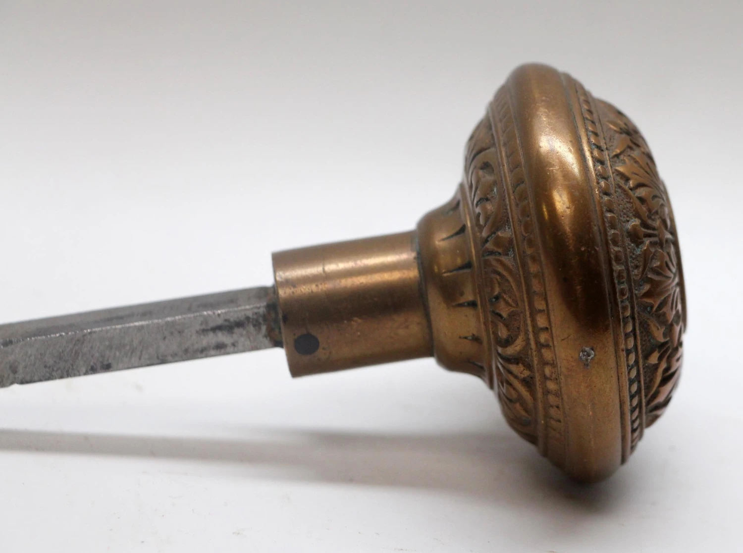 Antique 1870s Russell & Erwin Classic Bronze Passage Door Knob 5 Antique 1870s Russell & Erwin Classic Bronze Passage Door Knob - Image 3