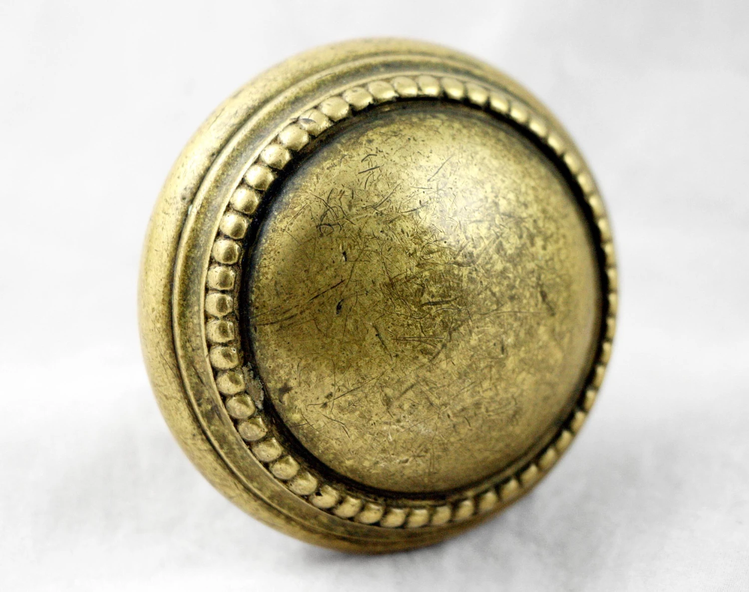 Beaded Concentric Brass Door Knobs 5 Beaded Concentric Brass Door Knobs - Image 3