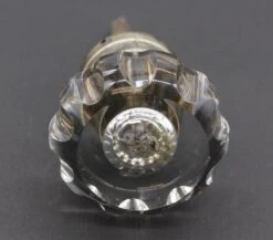 Antique Metal Bullet Clear Glass 2.5 In. Entry Door Knob 9 Antique Metal Bullet Clear Glass 2.5 In. Entry Door Knob -OGT Sale Store door knobs for sale l202308