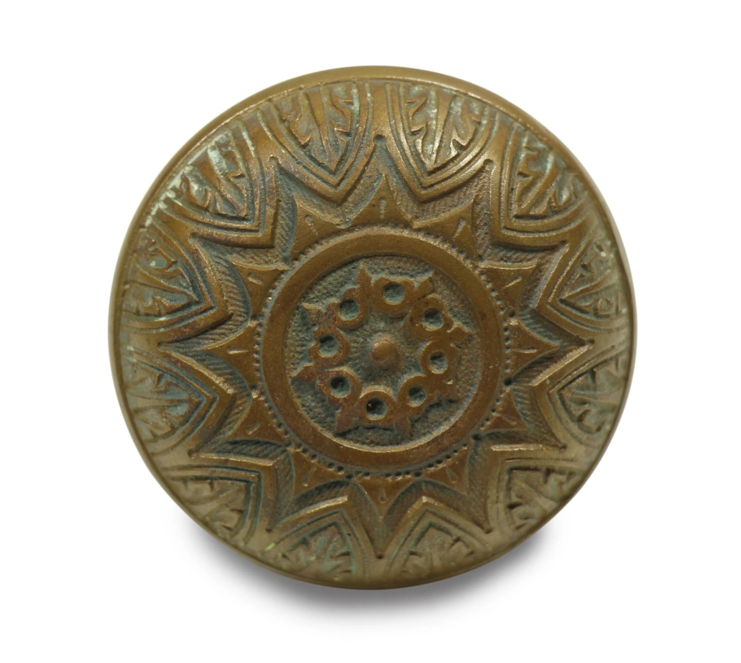 Antique Vernacular Corbin Bronze Passage Door Knob 5 Antique Vernacular Corbin Bronze Passage Door Knob - Image 3