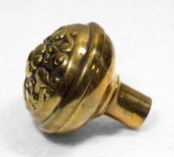 Antique 1890s Reading Floral Brass Passage Door Knob 8 Antique 1890s Reading Floral Brass Passage Door Knob -OGT Sale Store door knobs for sale m218395