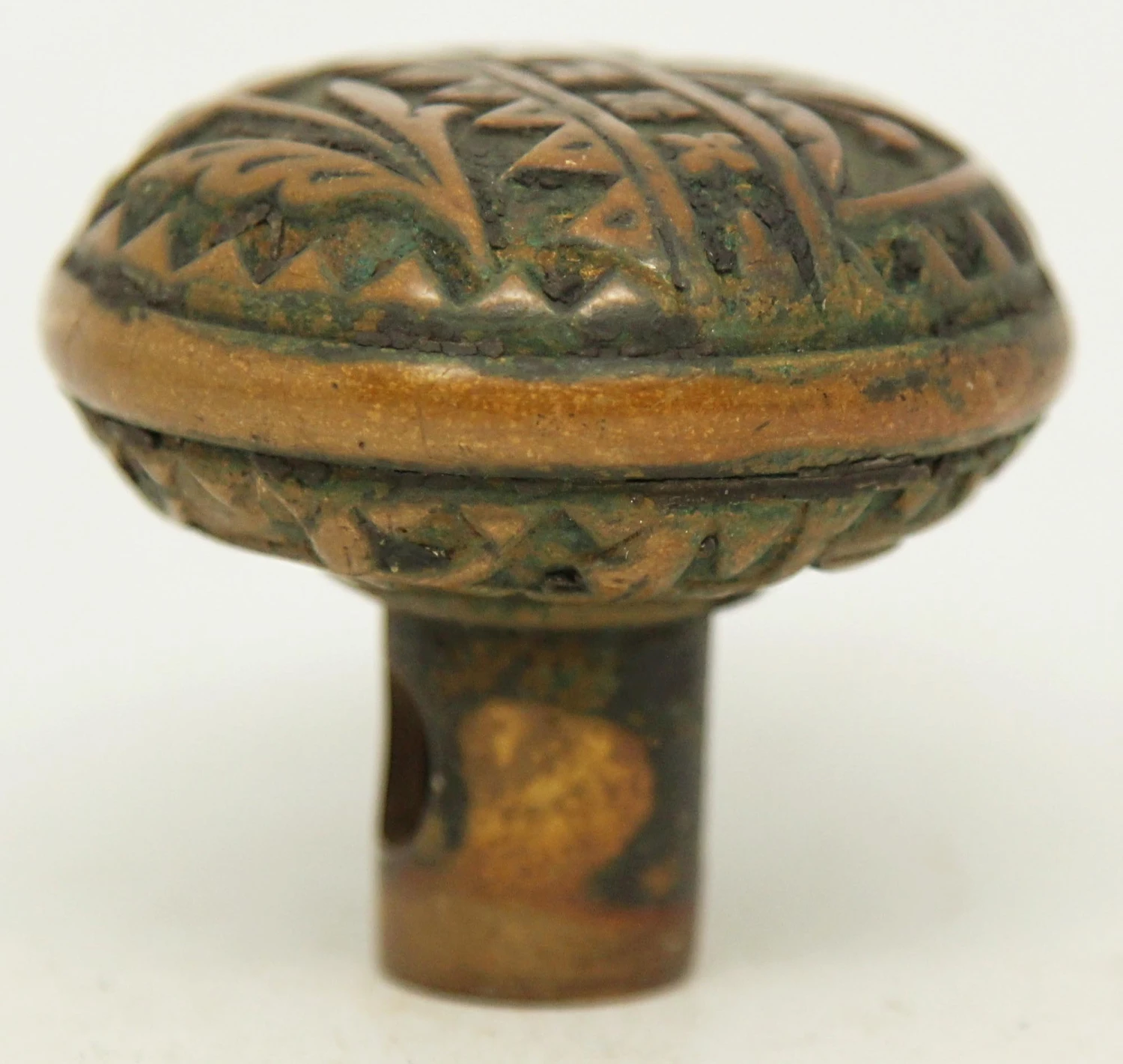 Antique 1880s Britten Graham & Mathess Bronze Door Knob 5 Antique 1880s Britten Graham & Mathess Bronze Door Knob - Image 3