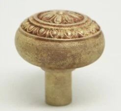 Antique 1900s Floral Egg & Dart Bronze Door Knob 8 Antique 1900s Floral Egg & Dart Bronze Door Knob -OGT Sale Store door knobs for sale n241902