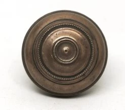 Vintage Concentric Circular Bronze Entry Door Knobs -OGT Sale Store door knobs for sale n242194