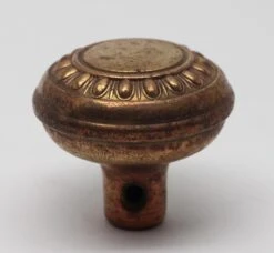 Antique Brass Egg & Dart Interior Door Knob -OGT Sale Store door knobs for sale n254444