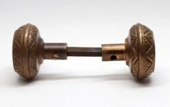 Antique 1880s Brass Vernacular Passage Door Knobs -OGT Sale Store door knobs for sale n254957