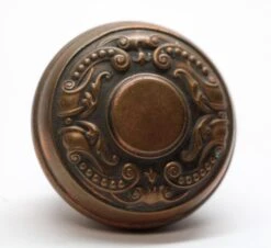 Pair Of Antique Brass Flemish Corbin Door Knobs -OGT Sale Store door knobs for sale n255484