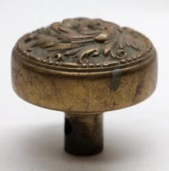 Single Romanesque Bronze Floral Entry Door Knob -OGT Sale Store door knobs for sale n255543