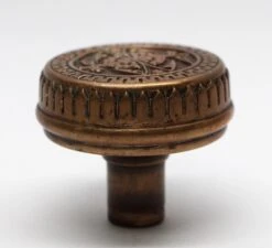 Antique Branford 2 Fold Bronze Vernacular Door Knob -OGT Sale Store door knobs for sale n256309