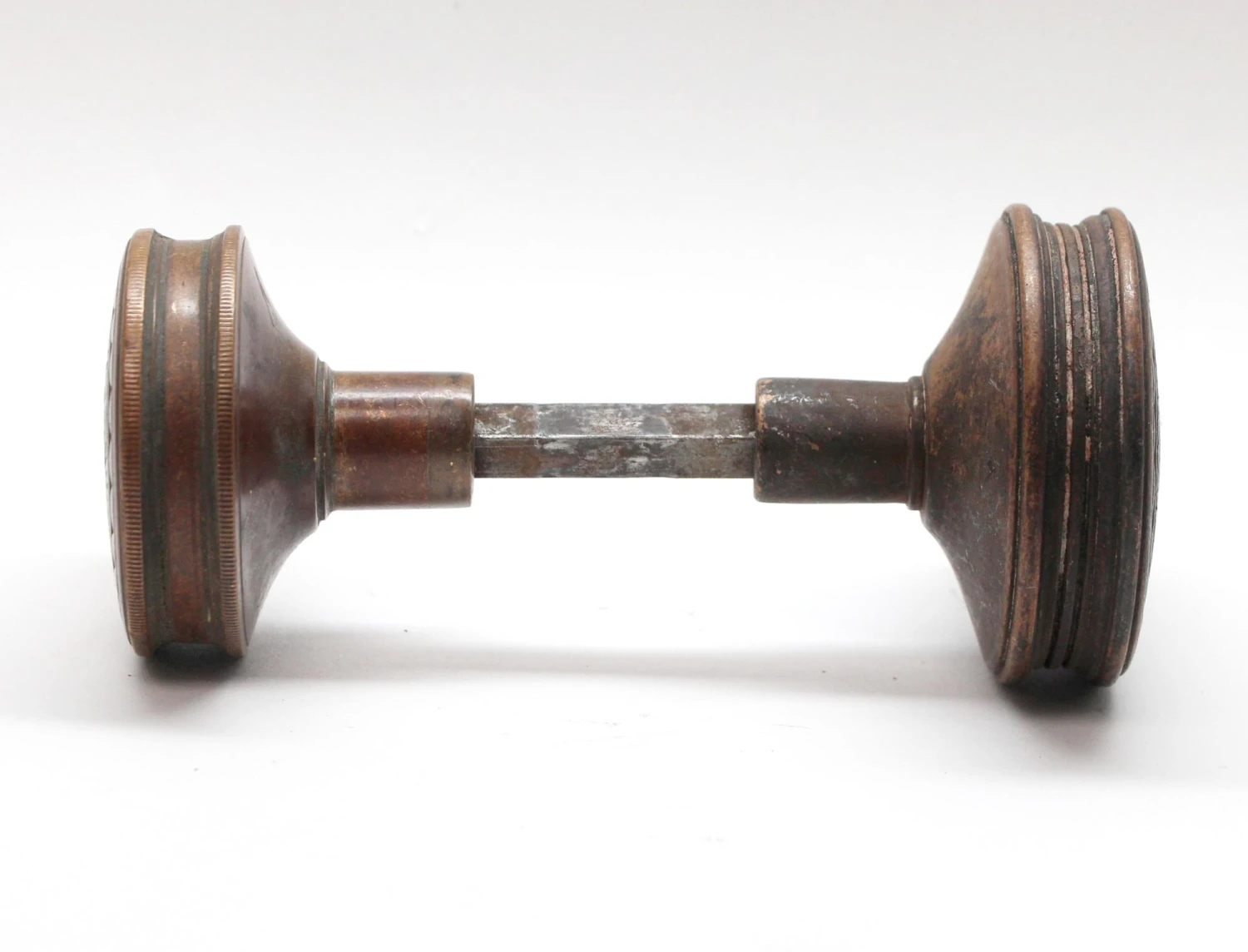 Antique 1880s Corbin Gothic Bronze Entry Door Knobs 5 Antique 1880s Corbin Gothic Bronze Entry Door Knobs - Image 3