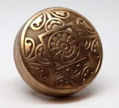 Antique Polished Bronze Hopkins & Dickinson 4 Fold Door Knobs -OGT Sale Store door knobs for sale n257091