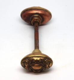 Antique Yale & Towne Bronze Meridian Oval Entry Door Knobs -OGT Sale Store door knobs for sale n257115