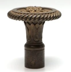 Vintage Cast Bronze Floral Passage Door Knob -OGT Sale Store door knobs for sale n257582