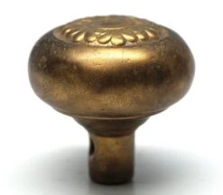 Antique French Radial Sargent Brass Dunkirk Passage Door Knob -OGT Sale Store door knobs for sale n257613