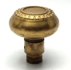 Vintage Polished Brass Concentric Passage Door Knob -OGT Sale Store door knobs for sale n257662