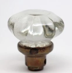Antique Octagon Cut Glass Door Knob -OGT Sale Store door knobs for sale n261018