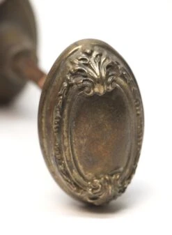 Antique Sargent Toulson Brass French Door Knobs -OGT Sale Store door knobs for sale p260449