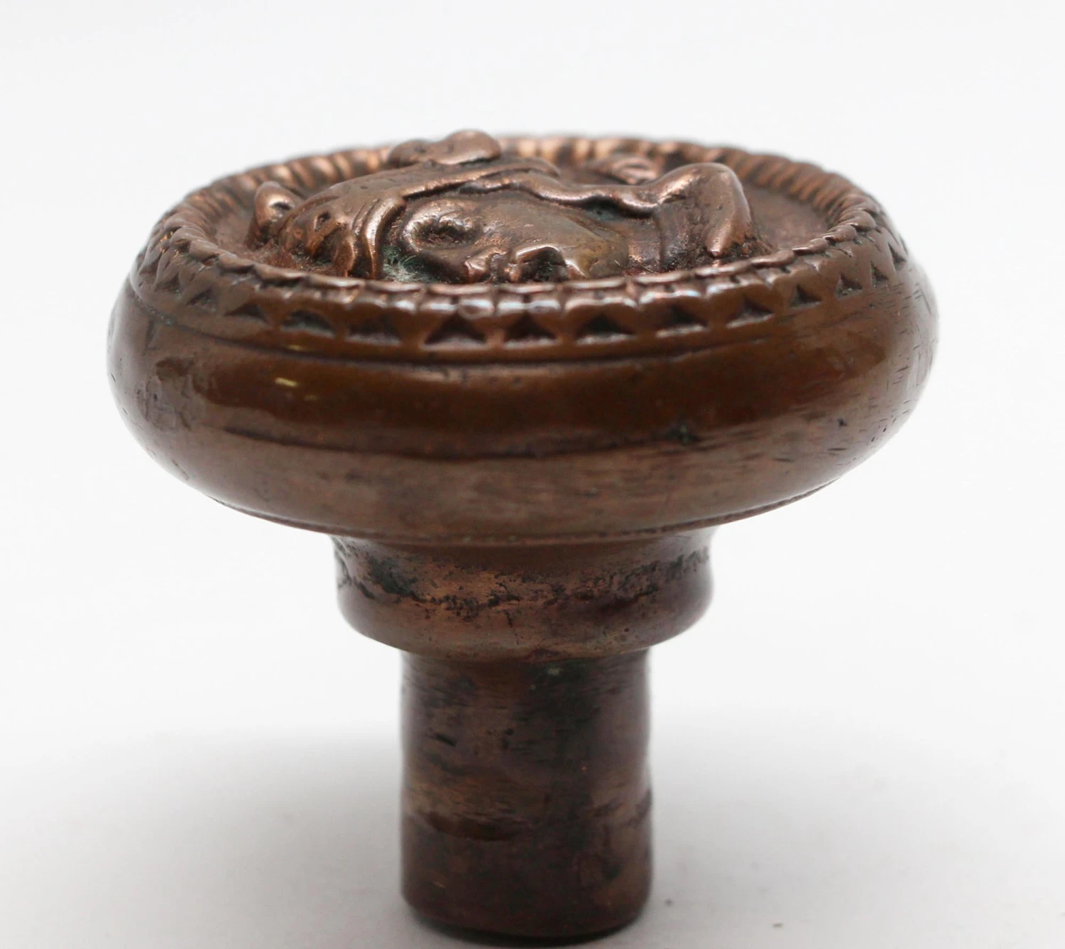 Knight With Plumed Helmet Figural Doorknob By Russell & Erwin 5 Knight With Plumed Helmet Figural Doorknob By Russell & Erwin - Image 3