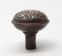 Antique Penn Cast Iron Magnolia Door Knob -OGT Sale Store door knobs for sale p266413