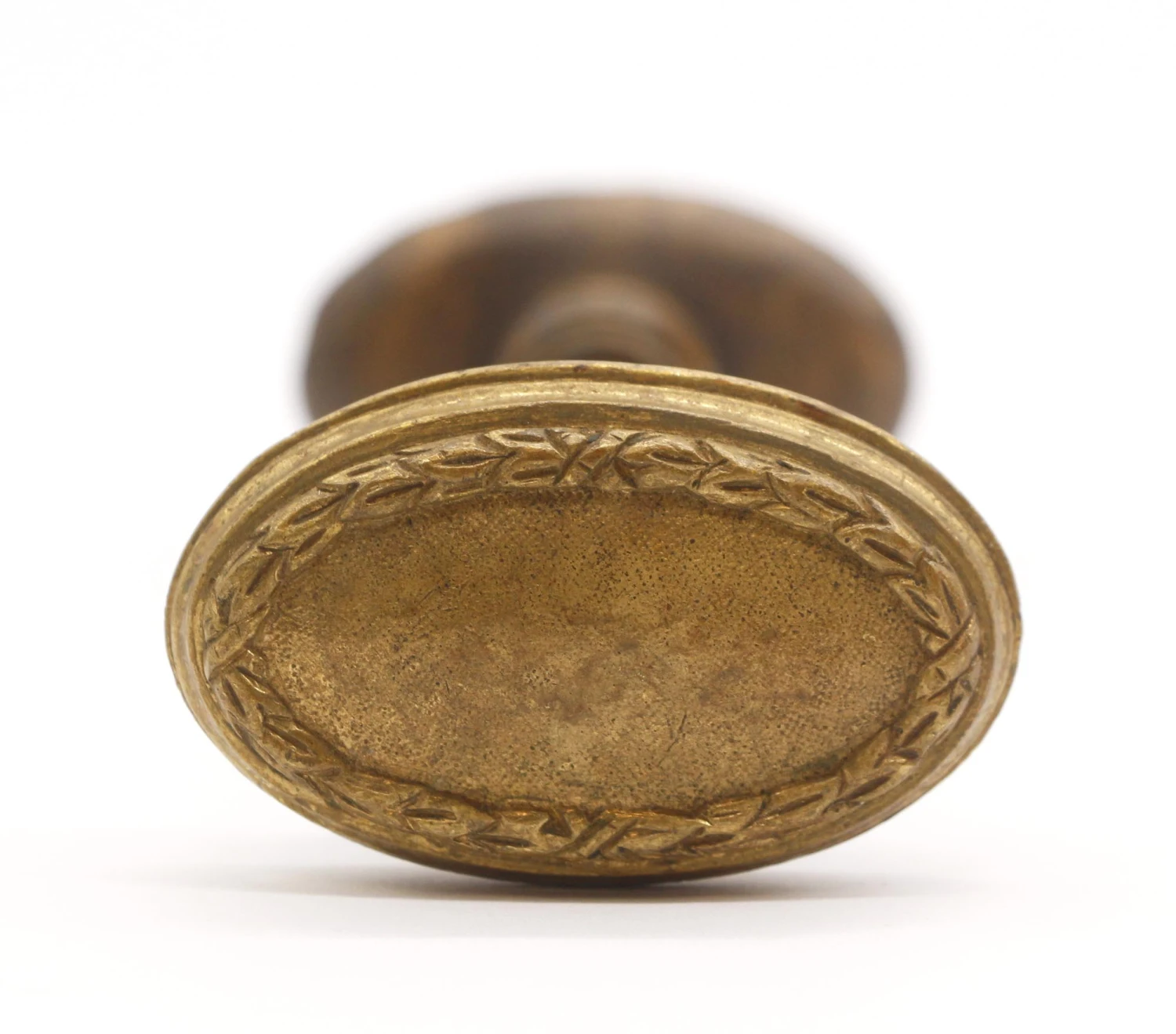 Petite Cast Bronze Oval Entry Door Knob Set 5 Petite Cast Bronze Oval Entry Door Knob Set - Image 3