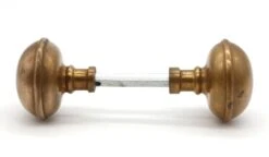 Vintage Pair Of Round Brass Classic Passage Door Knobs 8 Vintage Pair Of Round Brass Classic Passage Door Knobs -OGT Sale Store door knobs for sale q277939