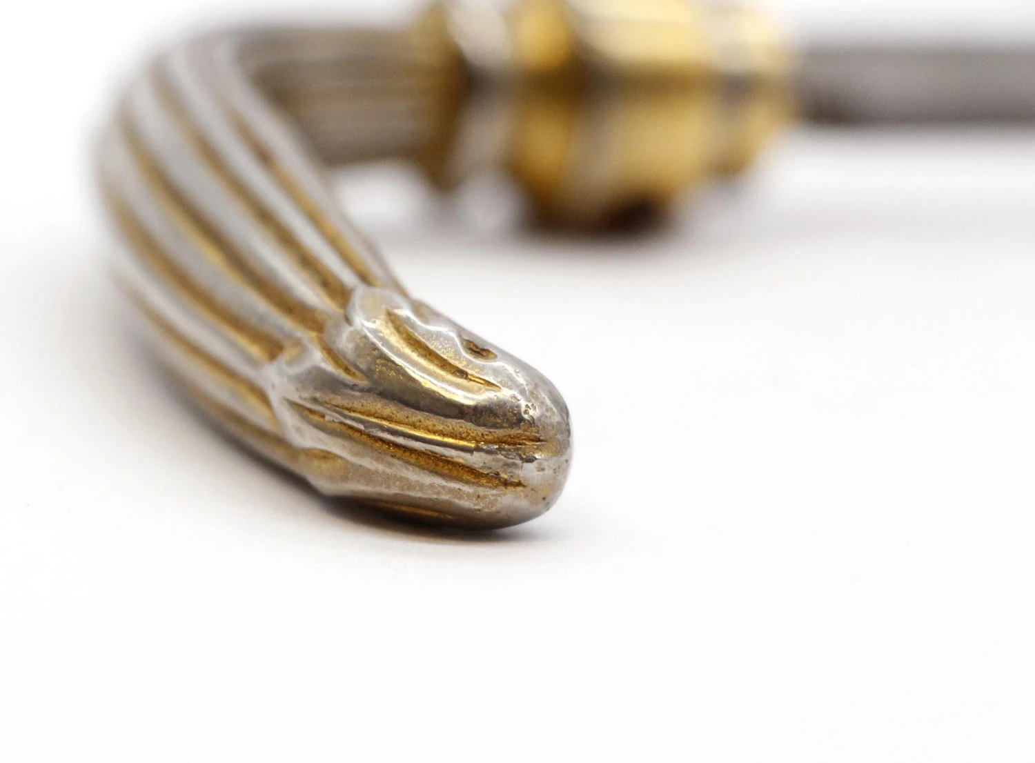 Pair Of Vintage French Brass Lever Door Knobs 5 Pair Of Vintage French Brass Lever Door Knobs - Image 3