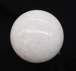 Pair Of Antique White Crackled Ceramic Door Knobs -OGT Sale Store door knobs for sale q285694