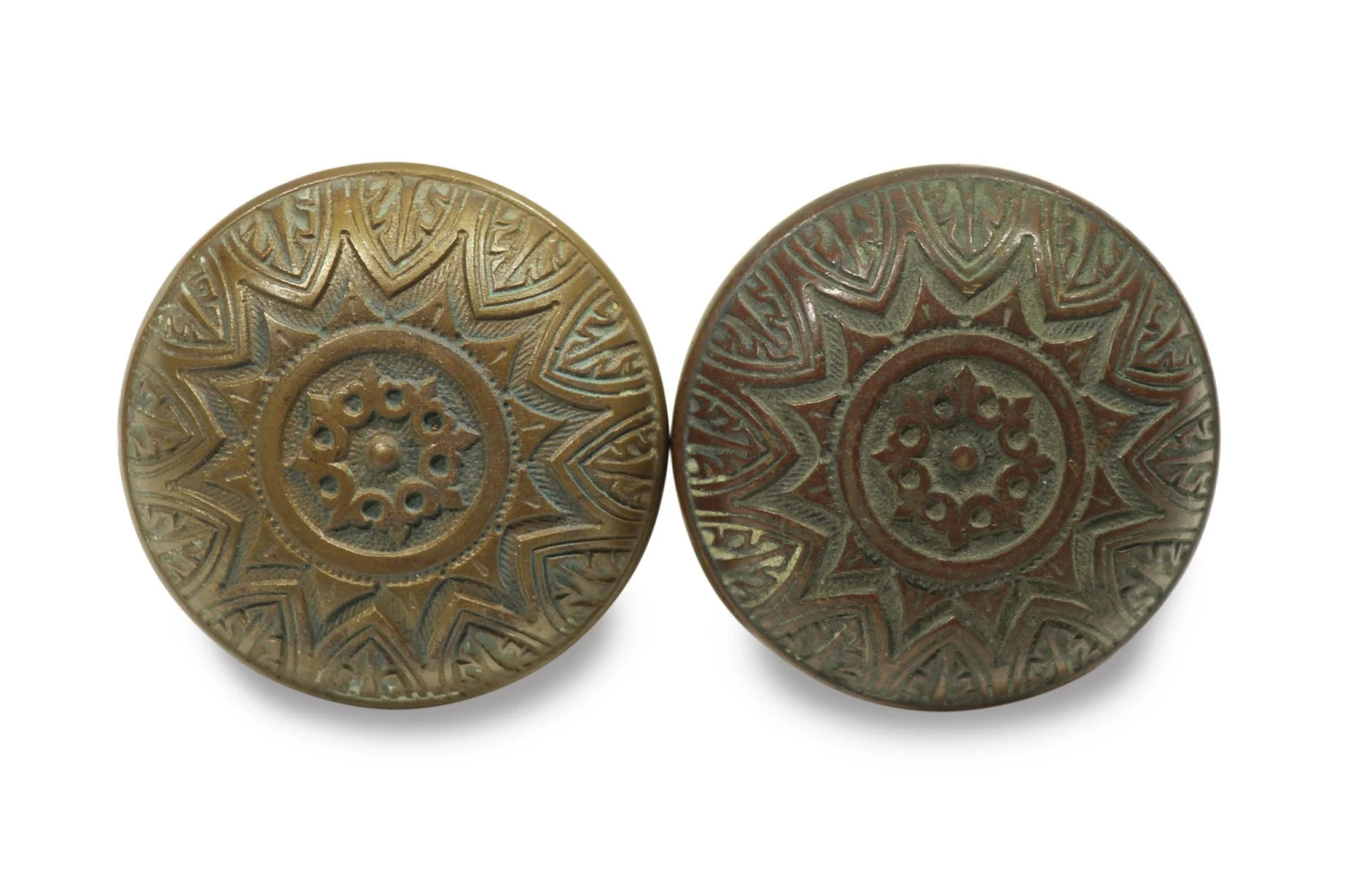 Antique Vernacular Corbin Bronze Passage Door Knob 4 Antique Vernacular Corbin Bronze Passage Door Knob - Image 2