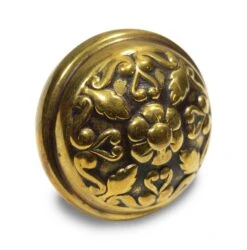 Antique 1890s Reading Floral Brass Passage Door Knob 7 Antique 1890s Reading Floral Brass Passage Door Knob -OGT Sale Store door knobs m218395