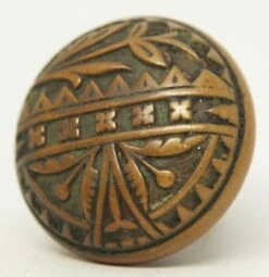 Antique 1880s Britten Graham & Mathess Bronze Door Knob 8 Antique 1880s Britten Graham & Mathess Bronze Door Knob -OGT Sale Store door knobs m228316