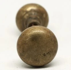 Antique 1.875 In. Cast Brass Plain Passage Door Knobs -OGT Sale Store door knobs n241076
