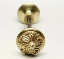 Antique Swirl Art Nouveau Brass Knobs -OGT Sale Store door knobs n248032