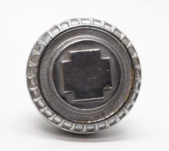 Antique R&E Greek Nickel Finished Door Knob -OGT Sale Store door knobs n253867