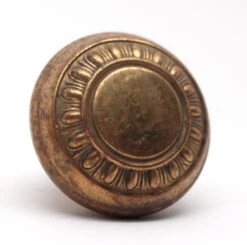 Antique Brass Egg & Dart Interior Door Knob -OGT Sale Store door knobs n254444