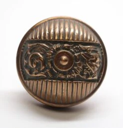 Antique Bronze Italian Renaissance Columbian Entry Door Knobs -OGT Sale Store door knobs n254973
